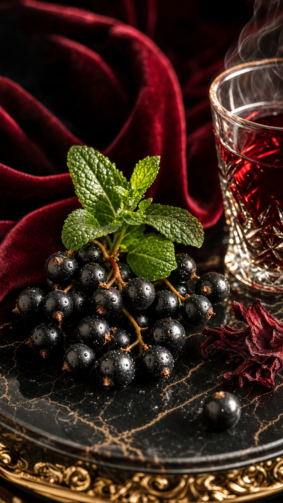 Bissap Kane Parfum — cassis et menthe, notes de tête