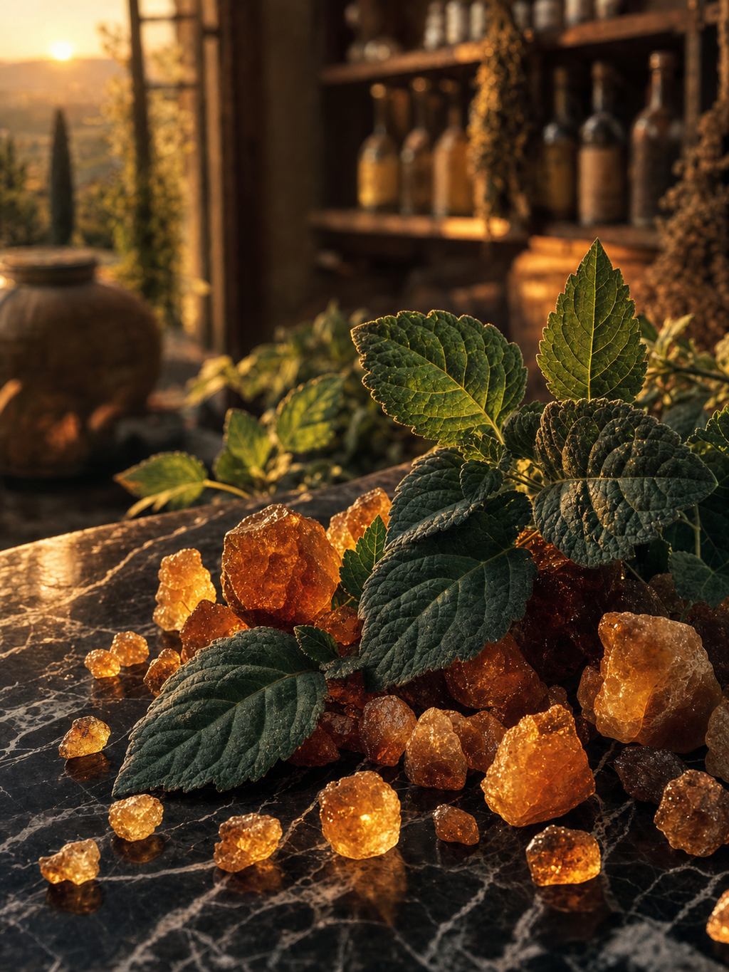Notes de cœur Bois d'Or - myrrhe et patchouli