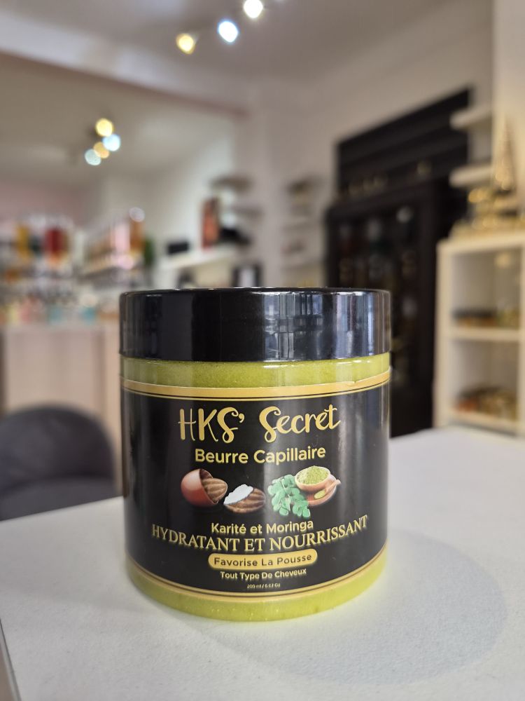 HKS' Secret Beurre Capillaire Karité Moringa 200 ml — face