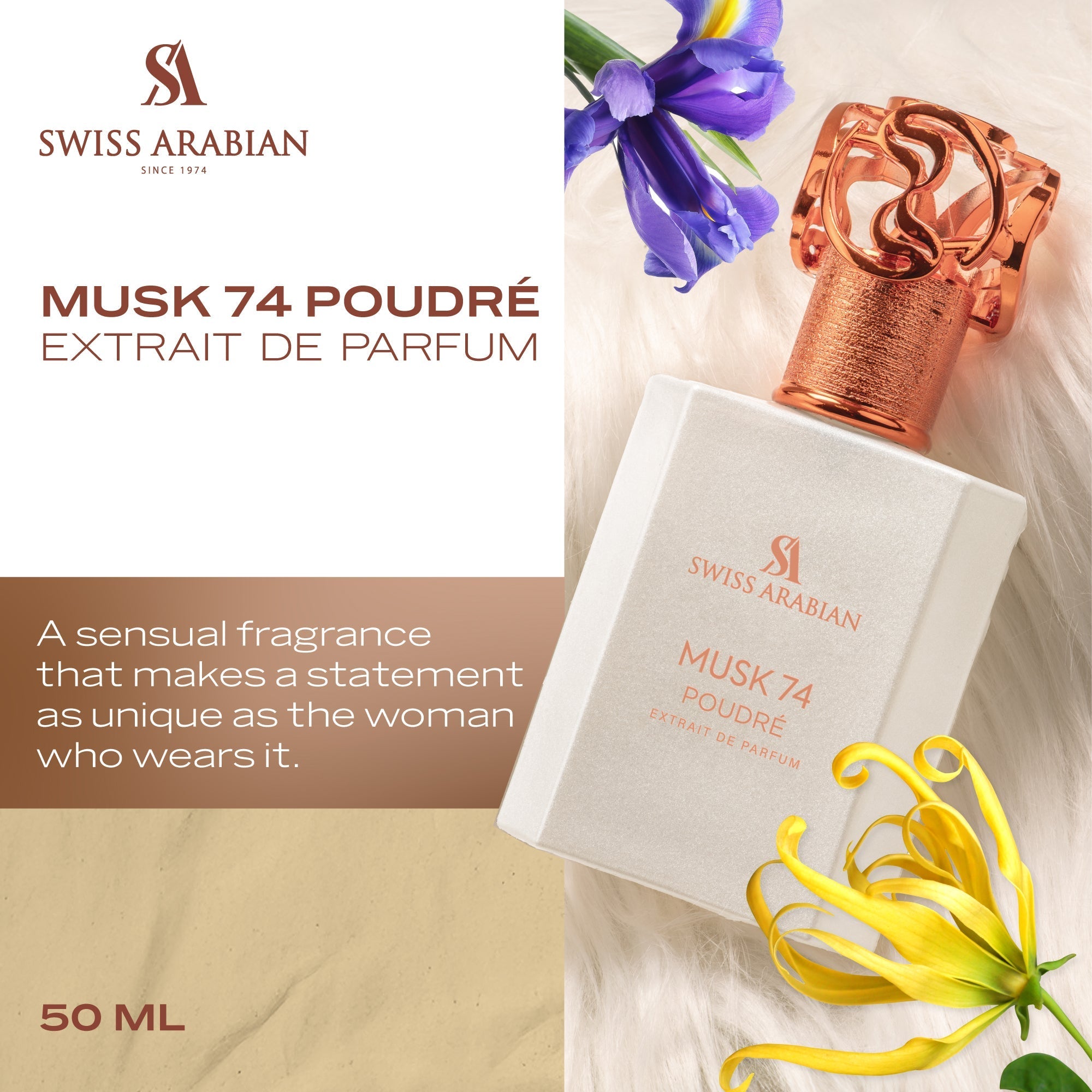 Musk 74 Poudré — visuel officiel 2