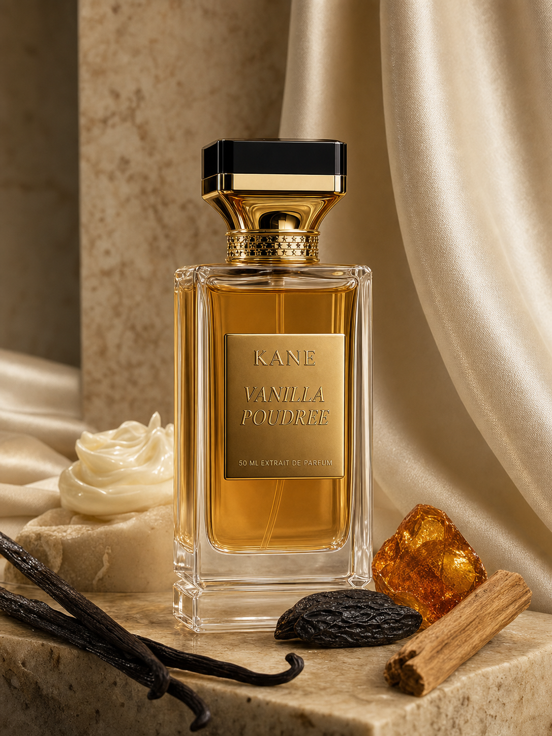 Kane Parfum Vanilla Poudrée — flacon extrait de parfum 50 ml, notes vanille poudrée gourmandes